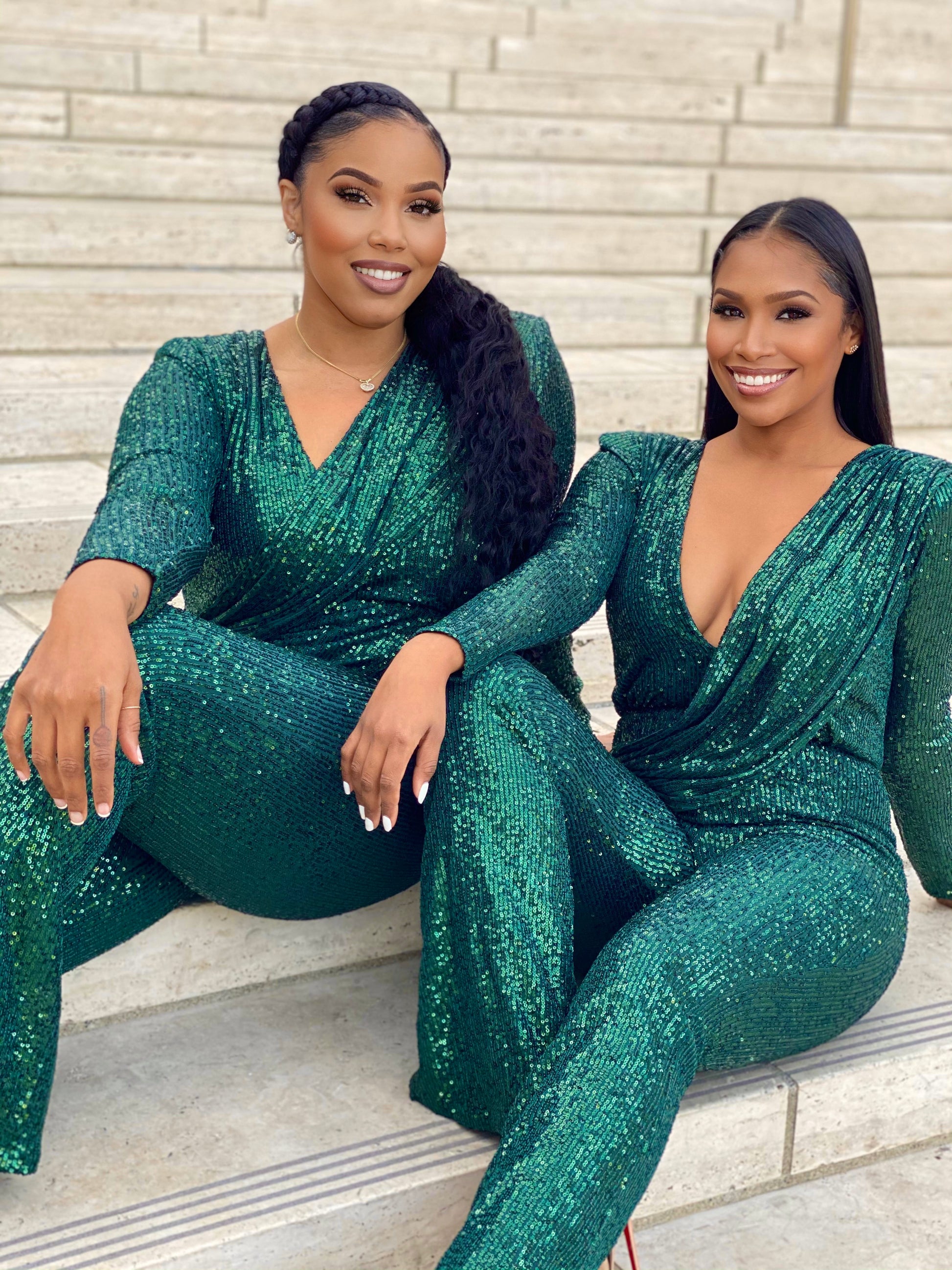 HIGH MAINTENANCE JUMPSUIT - EMERALD GREEN