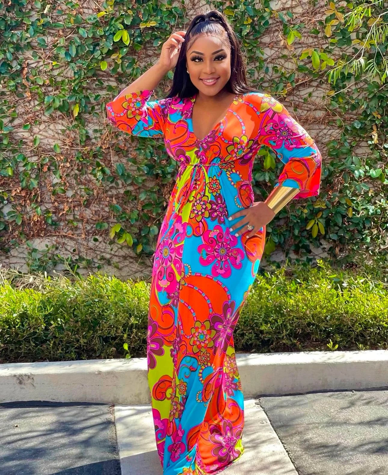 LET'S GROOVE DRESS - MAXI