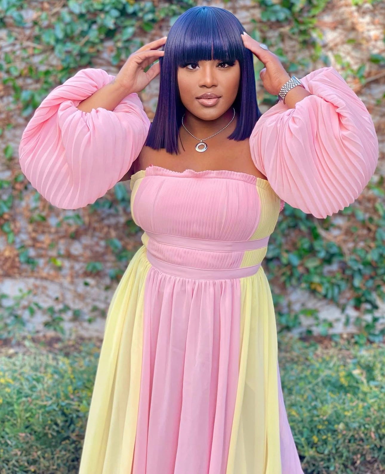 SWEET DREAMS MAXI DRESS - PINK/YELLOW