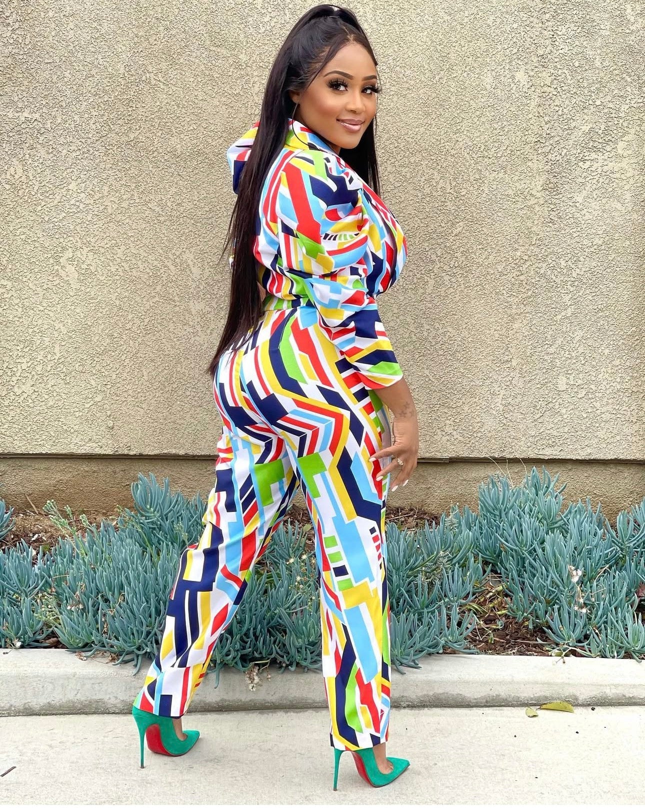 ALWAYS POSH TWO PIECE SUIT - MULTI