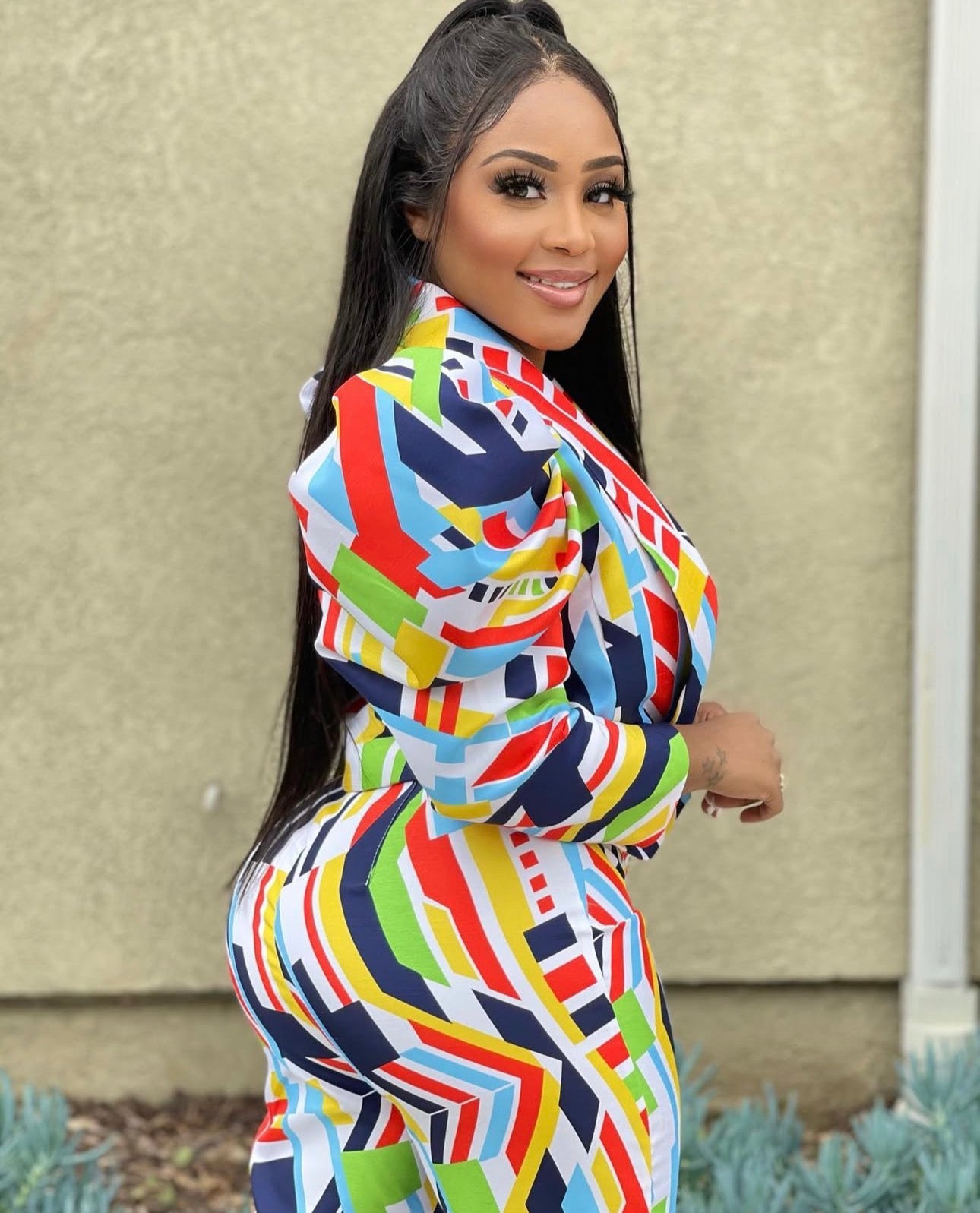 ALWAYS POSH TWO PIECE SUIT - MULTI