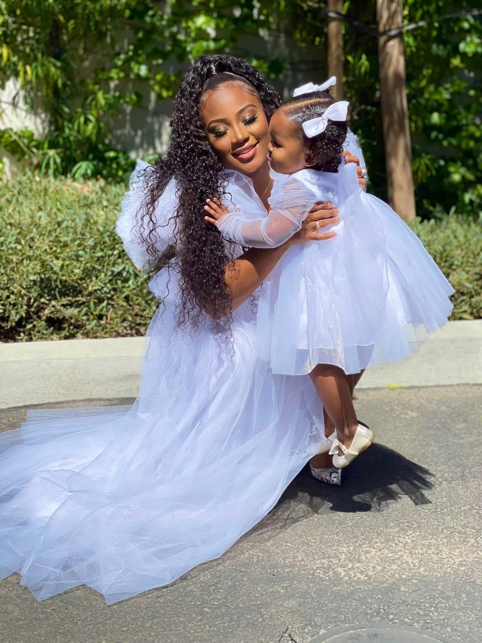 SHE'S ICONIC DRESS - KIDS (WHITE)